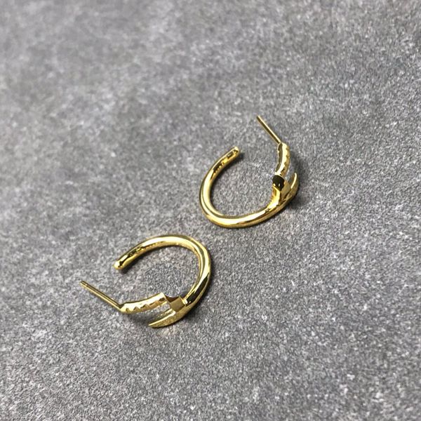 

stud earings designer earrings for woman gold nail earring designer party individuality anniversary gift designer hoop earrings high polishe, Golden;silver