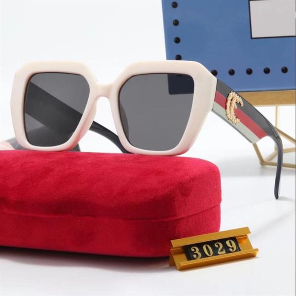 

3029 luxury polarized sunglasses lens designer women men goggle senior for women eyeglasses frame vintage metal sun glasses wi2115, White;black