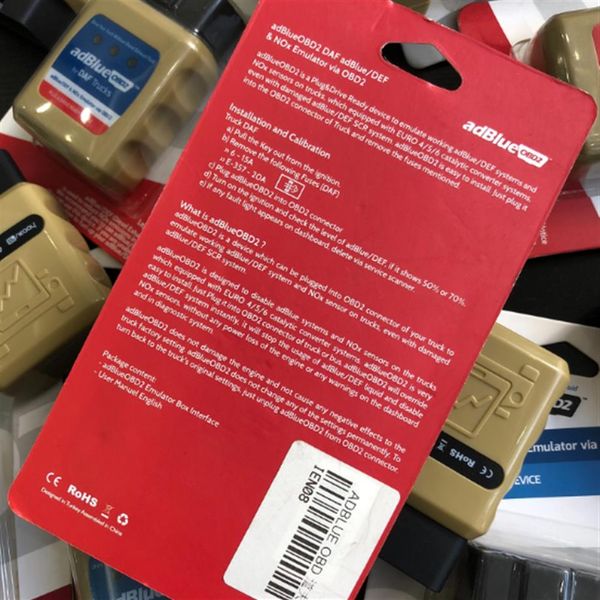 

adblueobd2 emulator for daf trucks plug and drive ready device by obd2213l