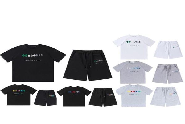 

mens tracksuits designer clothes ter fashion short sleeves and shorts sports set womens casual sweatshirt hip hop sportswe4086238, Gray