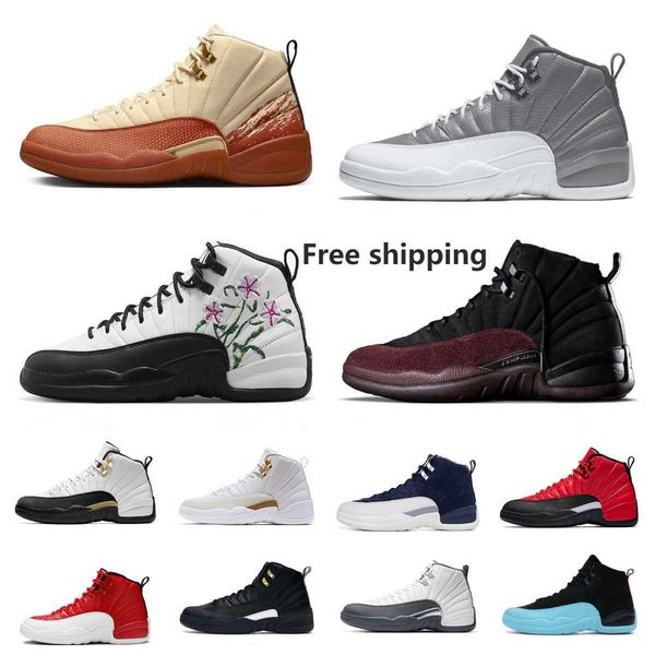 

designer men women 12 12s basketball shoes stealth black taxi royalty a ma maniere eastside golf reverse flu game royal indigo playoffs fiba