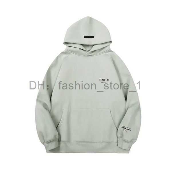 

mens hoodies designer essentailhoodie sweatshirts hoody women streetwear loose reflective hooded couple cotton sweater pullover long sleeve, Black