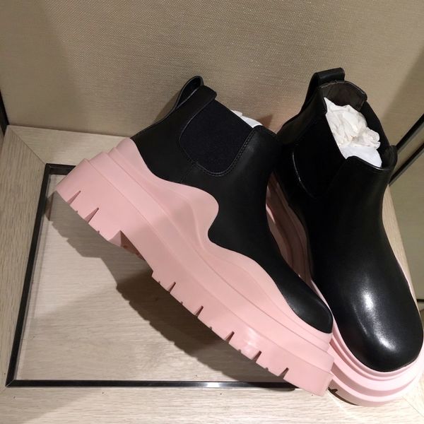 

women's designer boots knit stretch martin black leather wedge lace up round toe chunky heel leather cavalier women's ankle boots