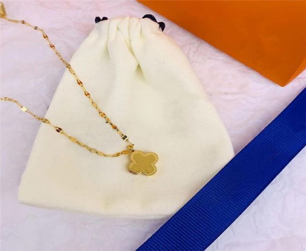 

2021 extravagant design necklace double fashion love letter stainless steel women jewelry whole street bra9915475, Silver