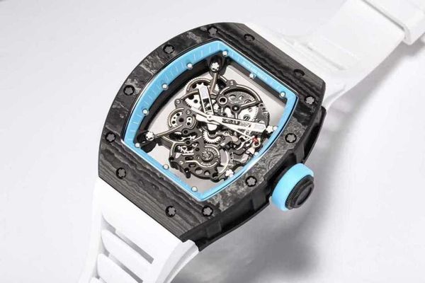 

designer real tourbillon watches rm 055 active tourbillon watches o0jd bbr factory high-end quality mechanical uhr ntpt all carbon fiber cas, Slivery;golden