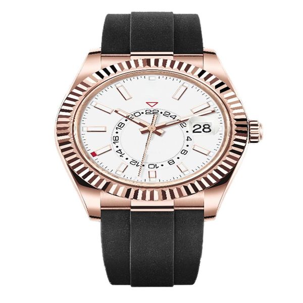 

2022montre de luxe mens automatic mechanical watches 42mm full stainless steel swim wristwatches sapphire luminous sky calendar wa272m, Slivery;brown
