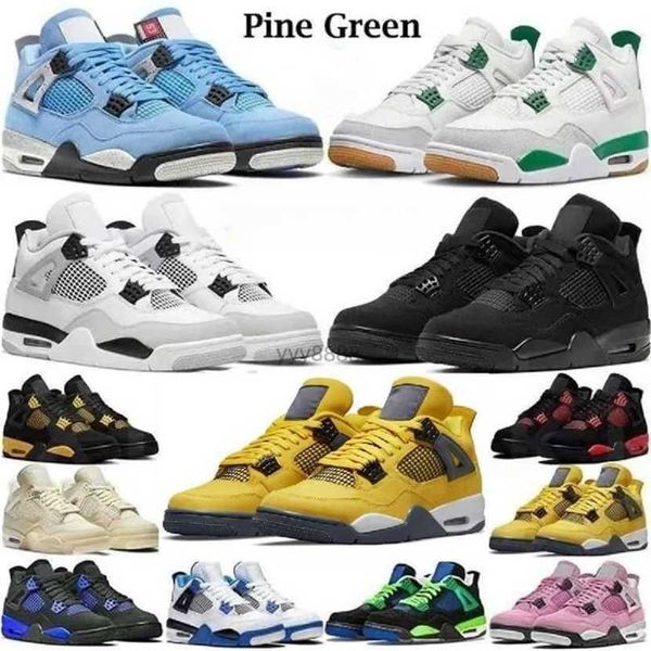 

black cat 4s basketball shoes sneakers designer shoes air jumpman shoes trainers shoes chaussures retros military black pine green white j4
