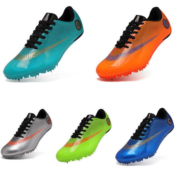 

2023 new mens womens athletic shoes professional running trainers youth spike racing shoes 5 colors size 35-45