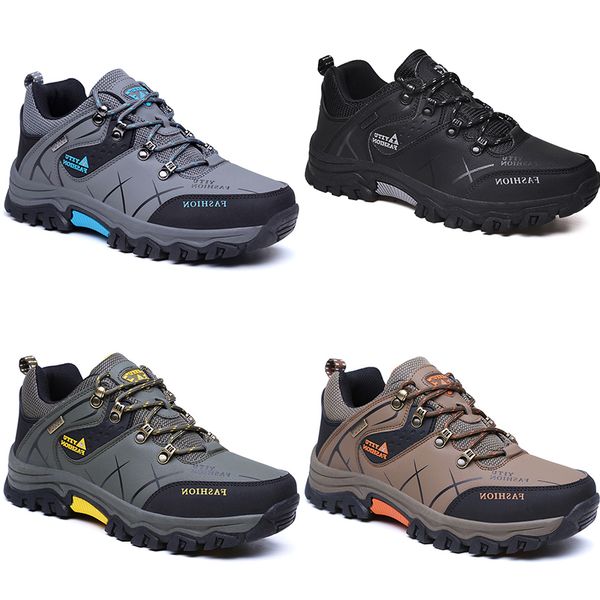 

2023 low-hiking shoes leather men woman black brown gray kaqi trainers mens outdoor sports sneakers