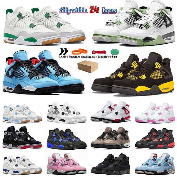 

4 jumpman basketball shoes 4s women shoes outdoor sneakers black cat midnight navy military black white oreo sail bred red thunder 4fire red