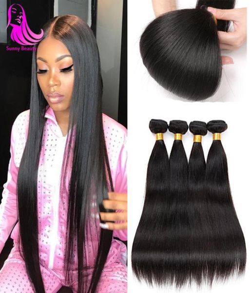

malaysian hair straight 4 bundles tissage malaisienne malaysian bundles stright 4 bundels deal meches pour cheveux bundel deals bl5135269, Black