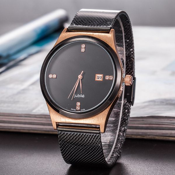 

rad0 rectangle stainless steel sapphire swiss ronda quartz movement ultra thin business watch men waterproof with calendar aa03, Slivery;golden