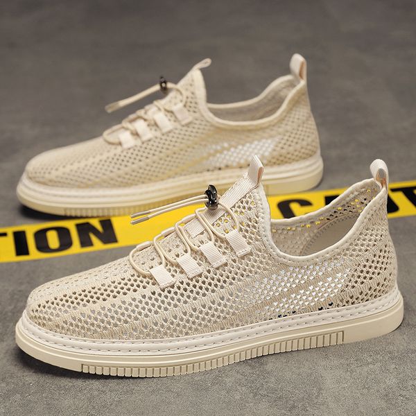 

height increasing shoes cyytl mens mesh shoes casual summer outdoor sneakers platform sport running luxury slip on loafers ankle tennis trai, Black;white