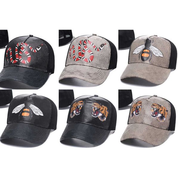 

fitted hats baseball caps casquette sun classic snake tiger bee cat canvas featuring for men women, Blue;gray