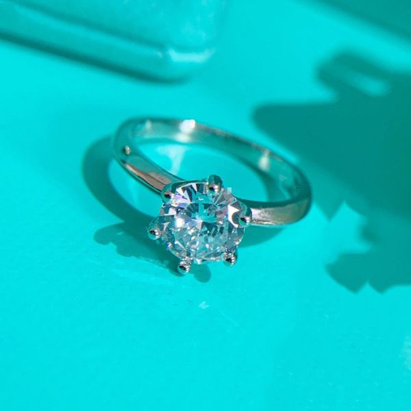 

designer classic ring fine jewelry 925 sterling silver full princ ess cut white z cz diamond women wedding band ring, Golden;silver