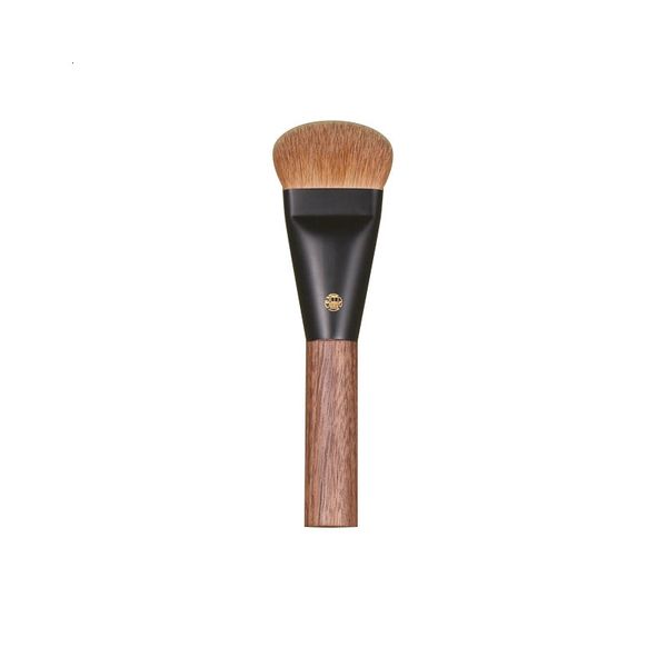 

makeup tools professional handmade brushes j134 soft resilient weasel hair large flat foundation brush walnut handle make up 230822