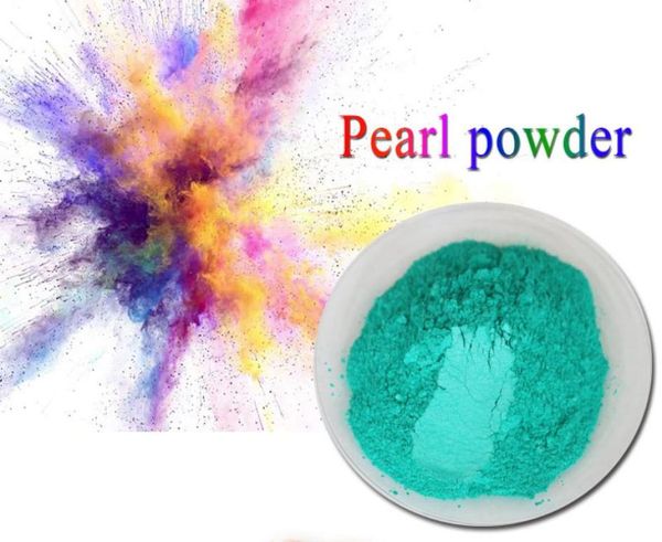 

100gbag 4708 greenish blue natural mica powder pigment diy makeup handcraft soap candle nail art6949801, Silver;gold