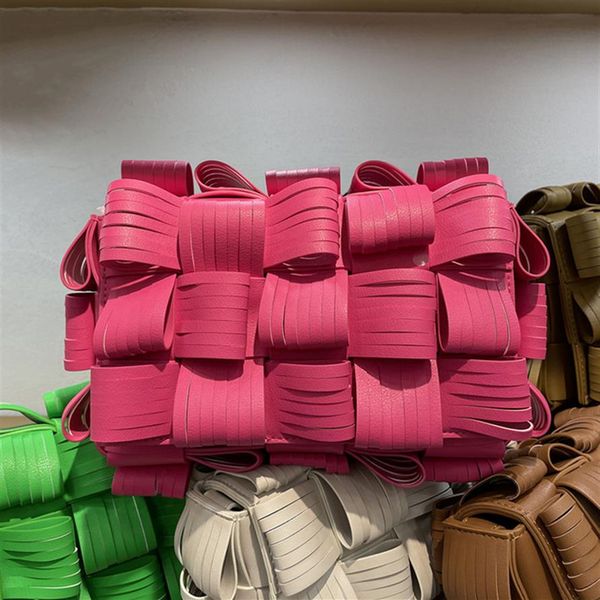 

2022 fashion luxury designer style tassel pillow women crossbody bag cowhide leather handbag party280c