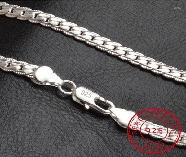 

necklace 5mm 50cm men jewelry whole new fashion 925 sterling silver big long wide tendy male full side chain for pendant14202155