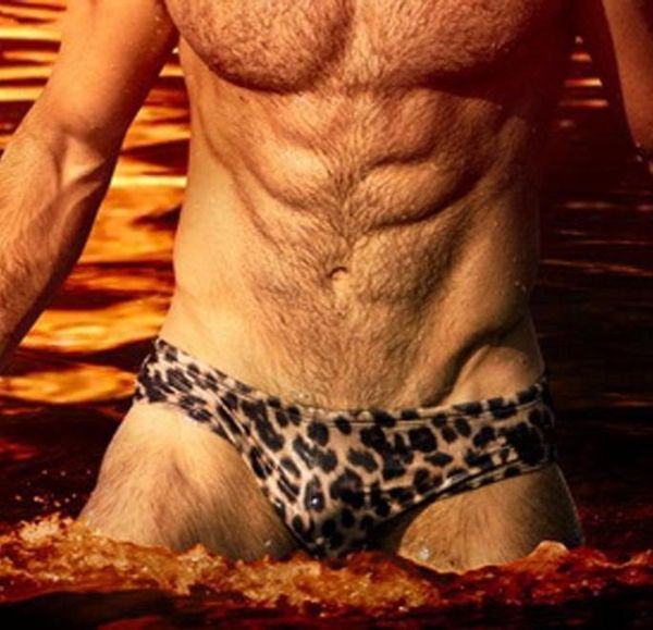 

2021 leopard gay men swimwear beach shorts men swimming suit board swim briefs swimsuit trunk de praia homens bathing suits5638601