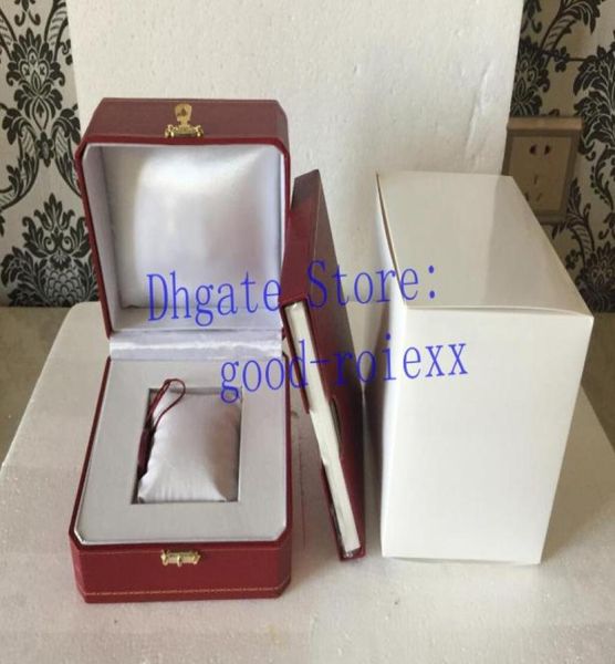 

new mens ladies watch box red papers handbag women039s card boxes wristwatches women men eta manual watches booklet ladys girls8937496, Black;blue