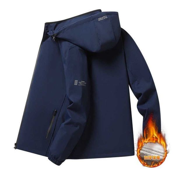 

men's jacket 2022 autumn fashion camping jacket printed men's outdoor jacket hooded windbreaker advanced bicycle casual sports a v, Black;brown