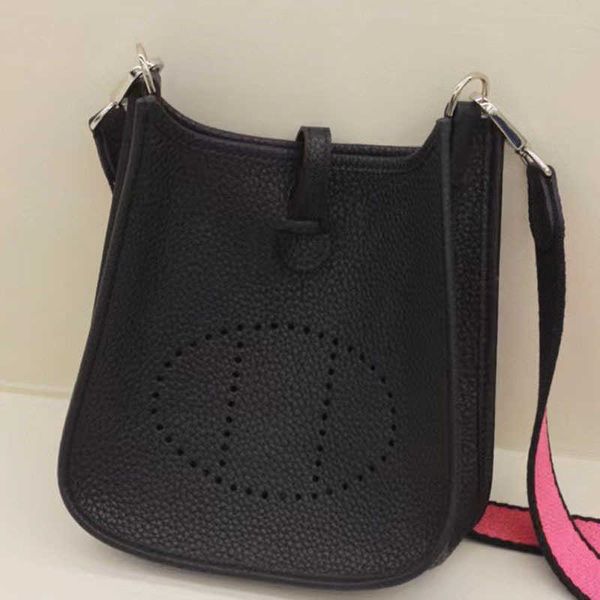 

original designer h home bag evelynn and versatile casual cow leather bucket bag evelyns lizhi high end handheld one shoulder crossbody wome