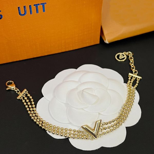 

designer bracelet brand patterned leather chain pendant jewelry women bracelets copy luxury letter logo party wedding stainless steel emboss, Black