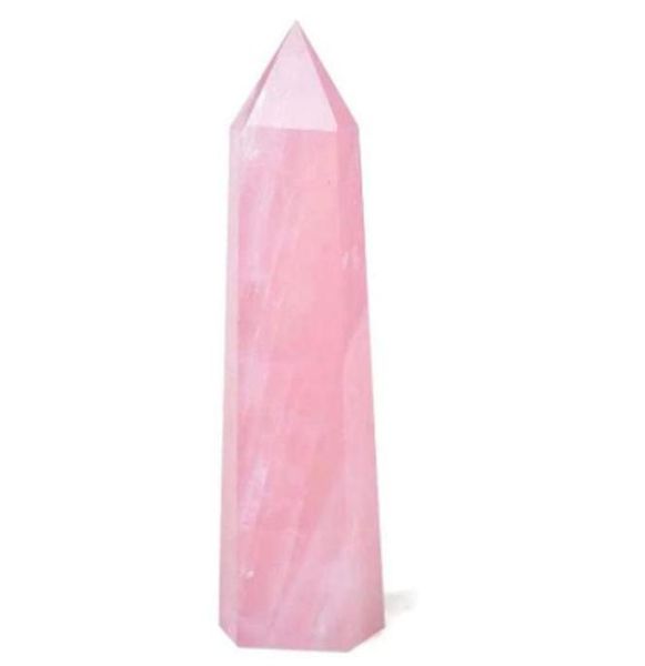 

pointed wand natural rose quartz crystal healing gemstone figurine 1 psc279r5153610