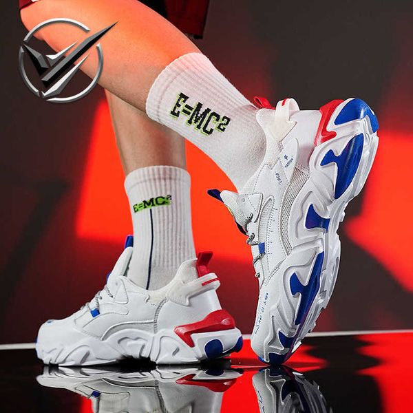 

men's fashion sneakers casual sports trainers youth thick sole running shoes