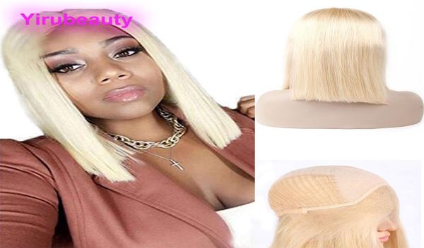 

indian human hair products 1018inch 13x4 bob hair lace front wigs 613 blonde remy hair wig lace front yirubeauty3982810, Black;brown