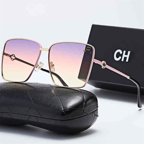

designer channel sunglass cycle luxurious woman mens fashion metal square avant garde comfortable anti glare vintage baseball spor254t, White;black