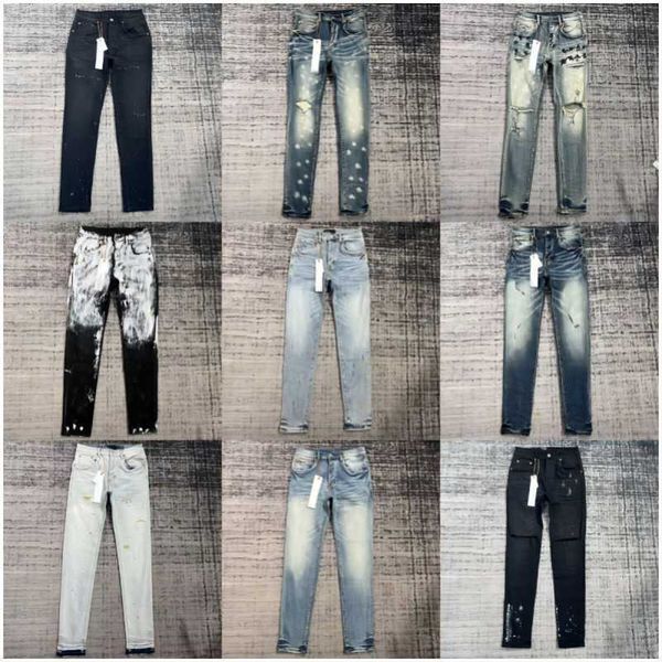 

ksubi designer jeans purple jean mens rise elastic mens clothing tight skinny denim tears jeans designer fashion 6s, Blue