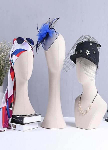 

female styrofoam foam mannequin manikin head model for hatjewelryscarf display can be tiepin cloth head model2410649, White