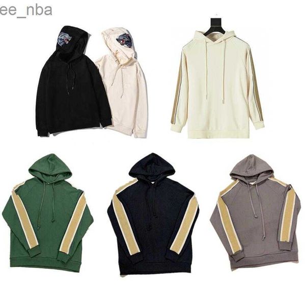

winter hoodie fashion mens hoodies letter sweatshirts reflective strip long-sleeved hooded womens sports sweaters autumn sport version of th, Black