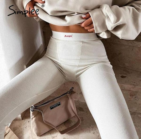 

simplee white women039s tight pants high waist casual pants sports fitness solid color bodybuilding summer 2020 new16982735, Black