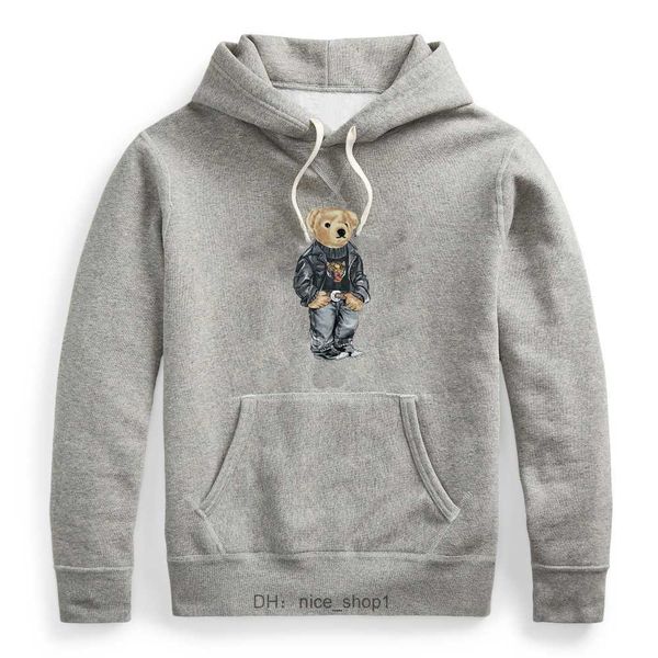 

polo ralphs designer men knits hoodies polos bear embroidery laurens pullover crewneck sleeve nofs hoodie rd4g, Black