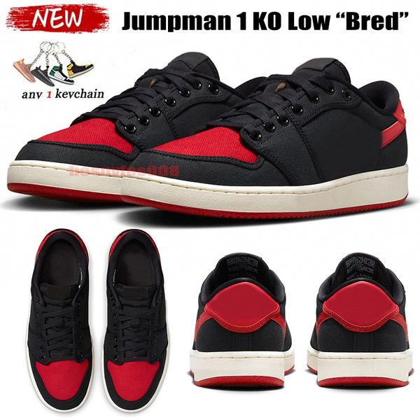 

new 1 1s ko low baskeball shoes jumpman mens womens sneakers designer og black phantom unc light smoke grey silver coffee trainers