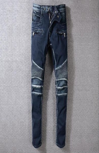 

men039s distressed skinny jeans blue mens holes jeans slim motorcycle biker causal mens denim pants hip hop trousers2943298