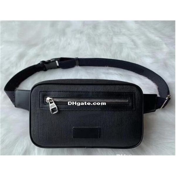 

2023 new men women leather sport fanny pack belly waist bum bag fitness running belt jogging pouch back grid bags wais191y