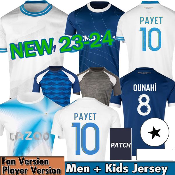 

23/24 maillot marseilles soccer jerseys foot kids kit om olympique 2023 2024 football shirt 30 year anniversary special player version pre m, Black;yellow