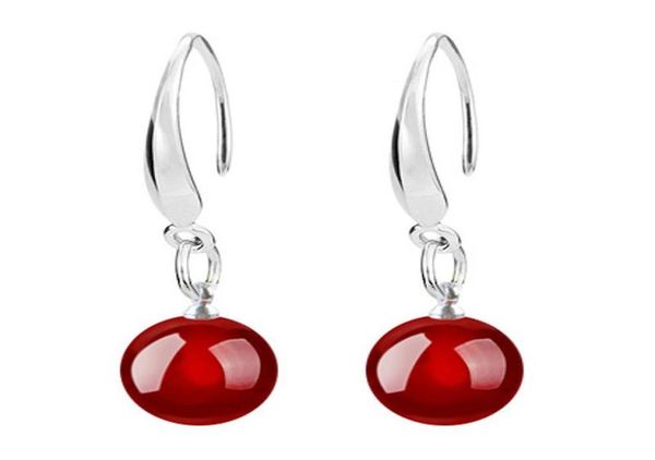 

earrings for woman fashion jewelry beautifully 925 sterling silver beads hook dangle earrings gemstone korean earring crystal drop4868757