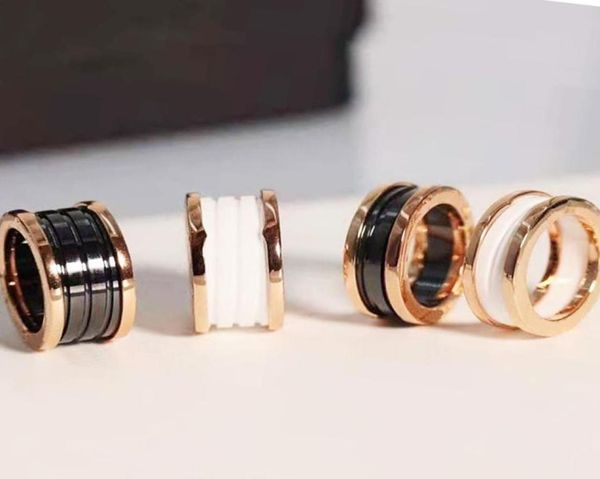

classic original black and white ceramic bvl ring men and women fashion charm couple jewelry wedding anniversary gift7952986, Slivery;golden