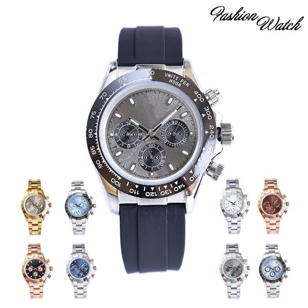 

factory quality watch st9 rubber strap all stainless steel 116519 116500 automatic 3866 mechanical movement sapphire ceramic bezel197r, Slivery;brown