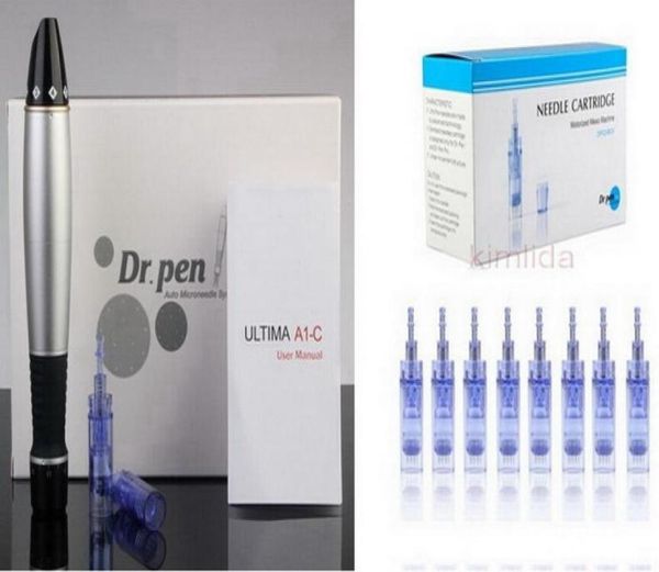 

a1 dr pen derma pen with 2pcs 12 36 42 pin nano needle cartridge auto beauty roller8453480