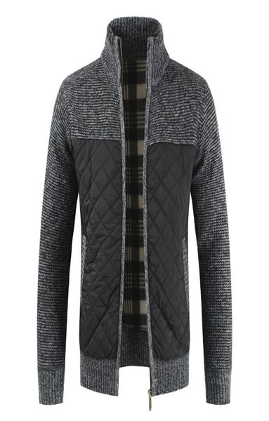 

ebaihui fashion winter spring new men039s jacket slim fit stand collar zipper jacket men solid cotton thick warm jackets male9924056, Black;brown