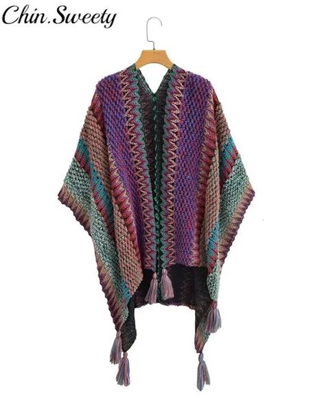 

women s jackets ethnic long shawl tassel jacket women elegant hollow out backless female coat 2023 autumn wimter casual fashion lady 230823, Black;brown