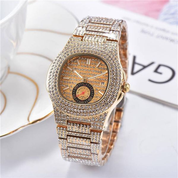 

brands 40mm parrot watch diamond gold watch luxury women and mens watches new fashion clock relogio brand wristwatches2671, Slivery;brown