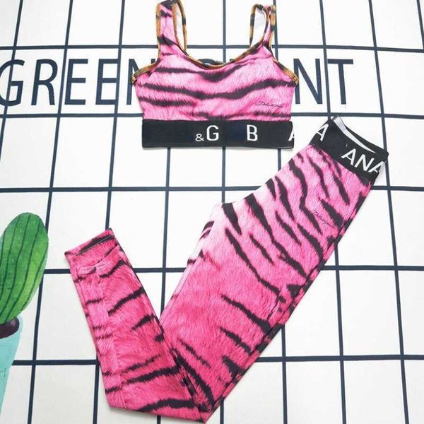 

new sportswear fitness wear women yoga suit d 23 g designer vest sweatpants set women's tracksuit elastic bra pants tank suits