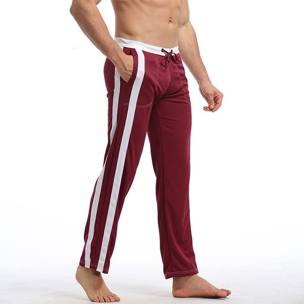 

men s tracksuits fashion quick dry breathable outdoor pants trousers sports gym active pajama sweatpants jogger side stripe pant clothing fo, Gray
